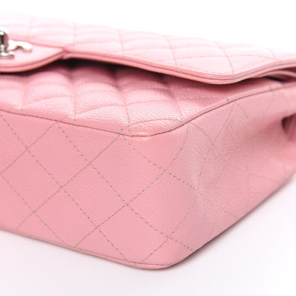 Chanel Caviar Quilted Medium Double Flap Pink 9 of 16