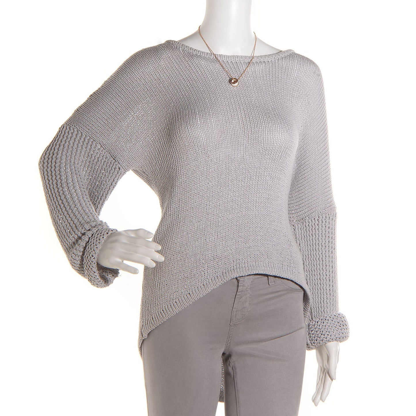 18K Rose Gold White Ceramic B.Zero1 Pendant Necklace