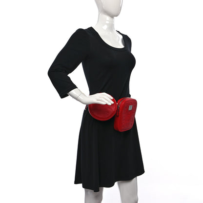 MCM Calfskin Ottomar Original Belt Bag Red Pink 2 of 11
