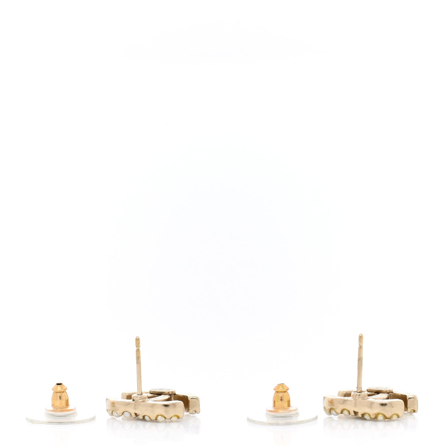 Pearl CC Earrings Light Gold