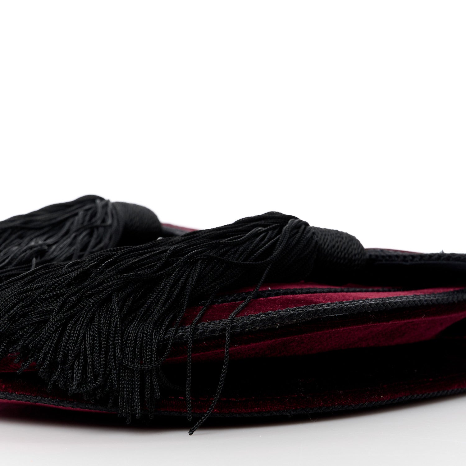 Saint Laurent Velvet Opium 2 Crossbody Bag Bordeaux Black 10 of 10