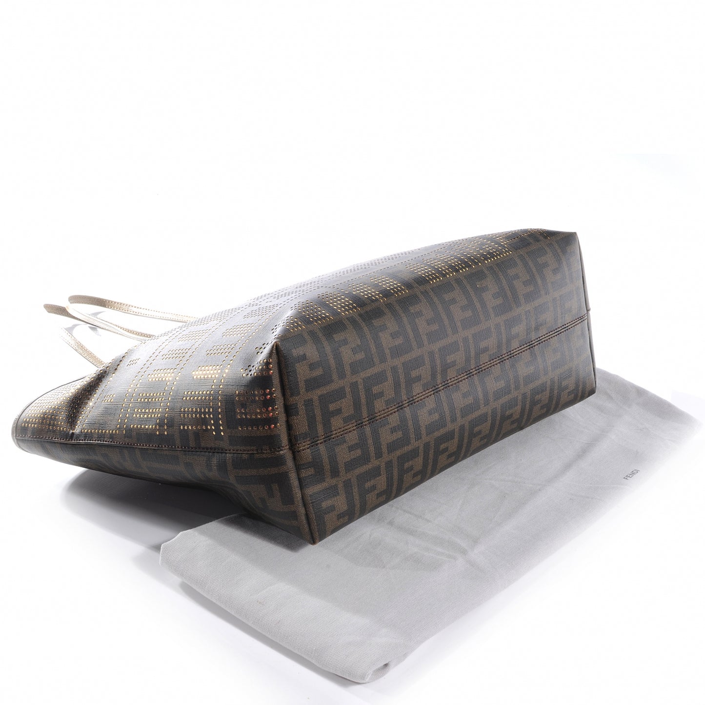 Zucca Lampo Roll Tote Gold