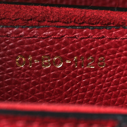 Christian Dior Grained Calfskin Saddle Bag Red 7 of 10