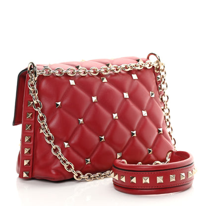 Valentino Garavani Nappa Small Candystud Crossbody Rosso Valentino 3 of 14