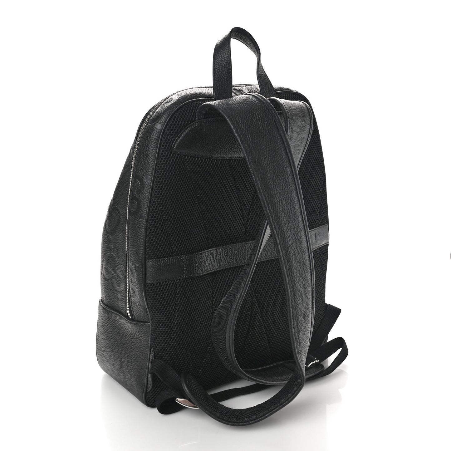 Calfskin Jumbo GG Embossed Large Backpack Black