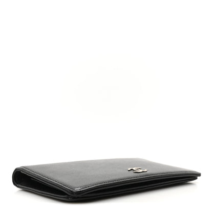 Chanel Caviar CC Yen Wallet Black 4 of 9