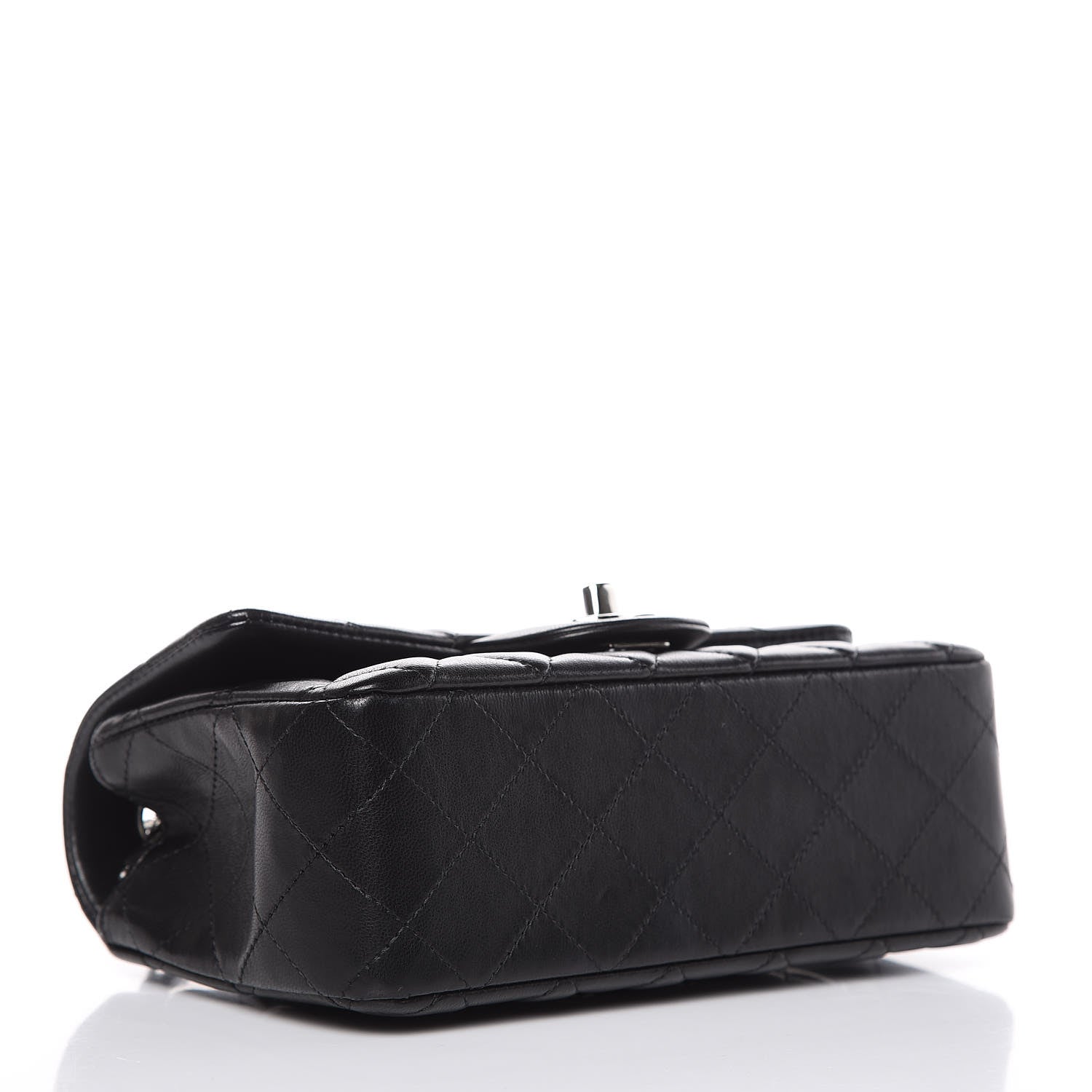 Chanel Lambskin Quilted Mini Rectangular Flap Black 4 of 14