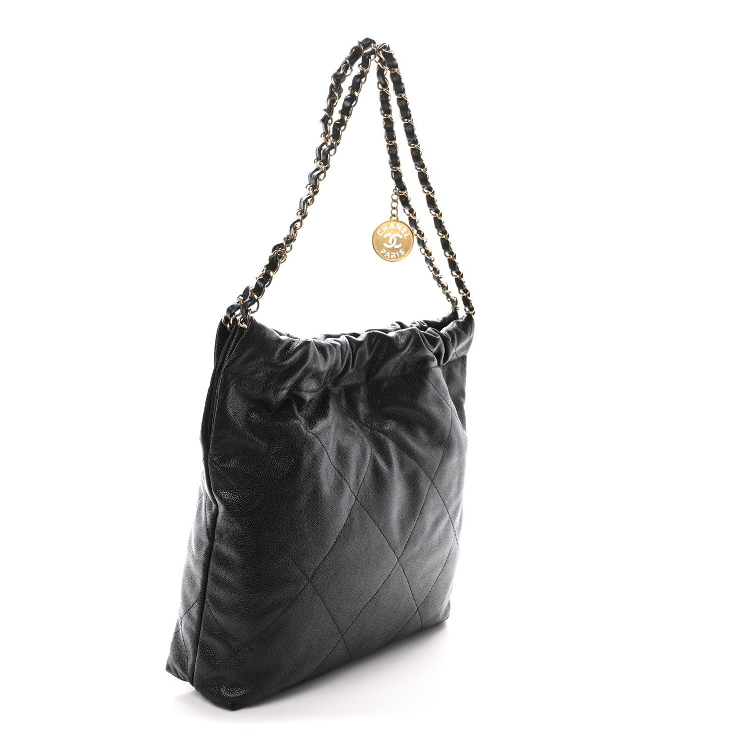 Chanel Shiny Caviar Quilted Small Chanel 22 Black 4 of 11