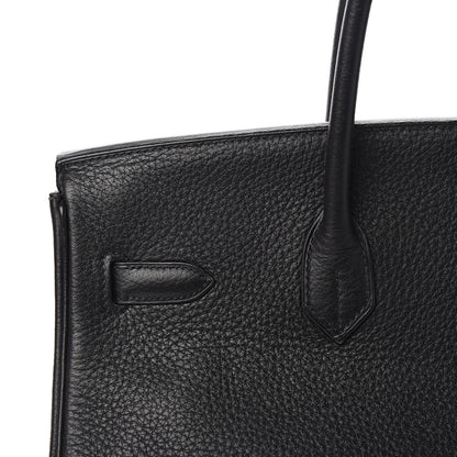 Hermes Taurillon Clemence Birkin 35 Black 31 of 32