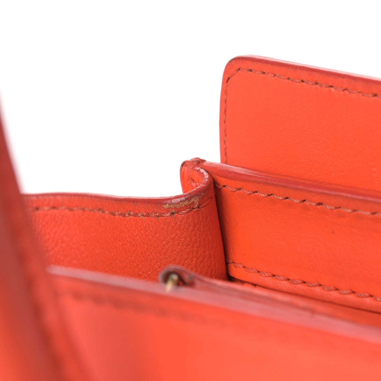 Smooth Calfskin Micro Luggage Bright Orange