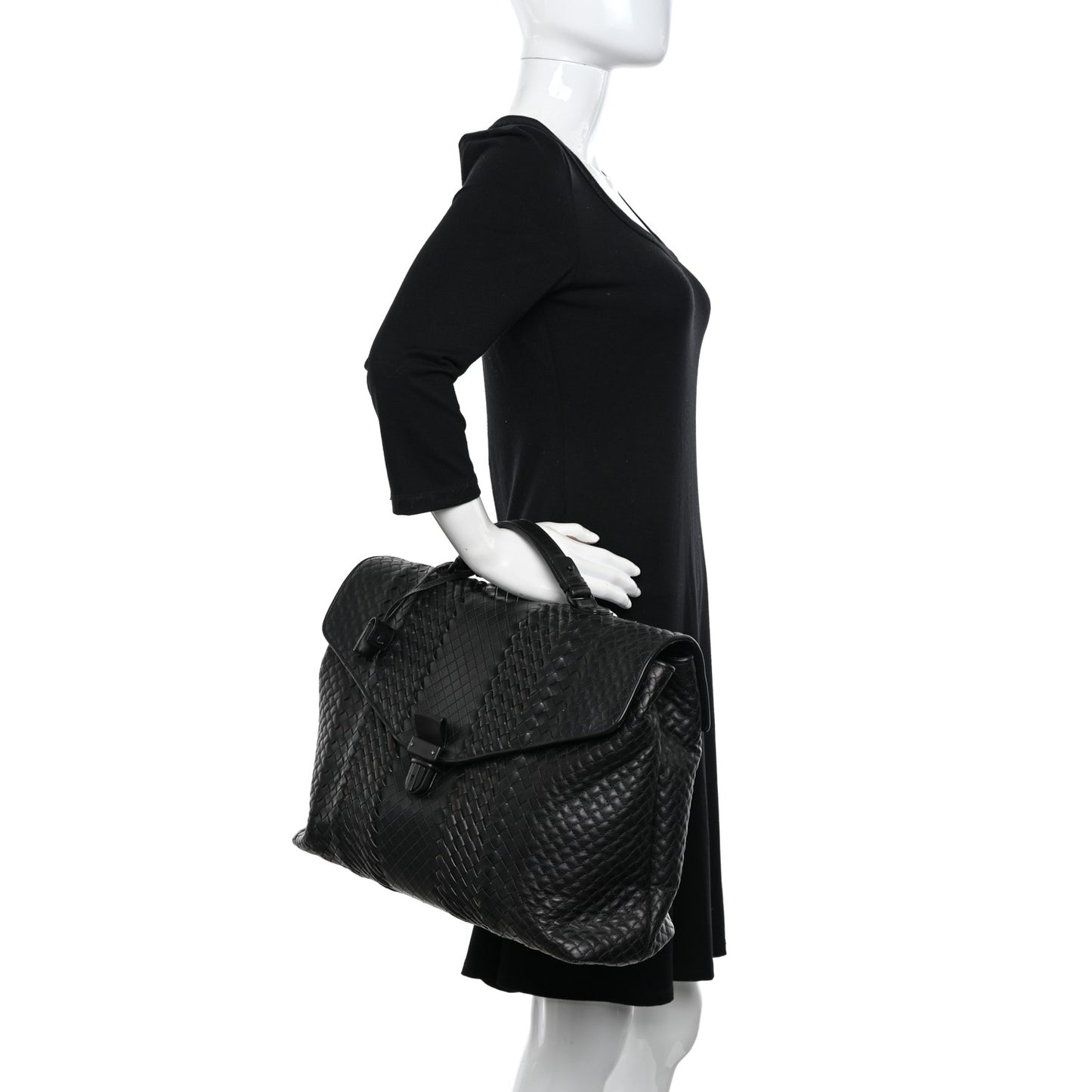 Intrecciato VN Briefcase Black