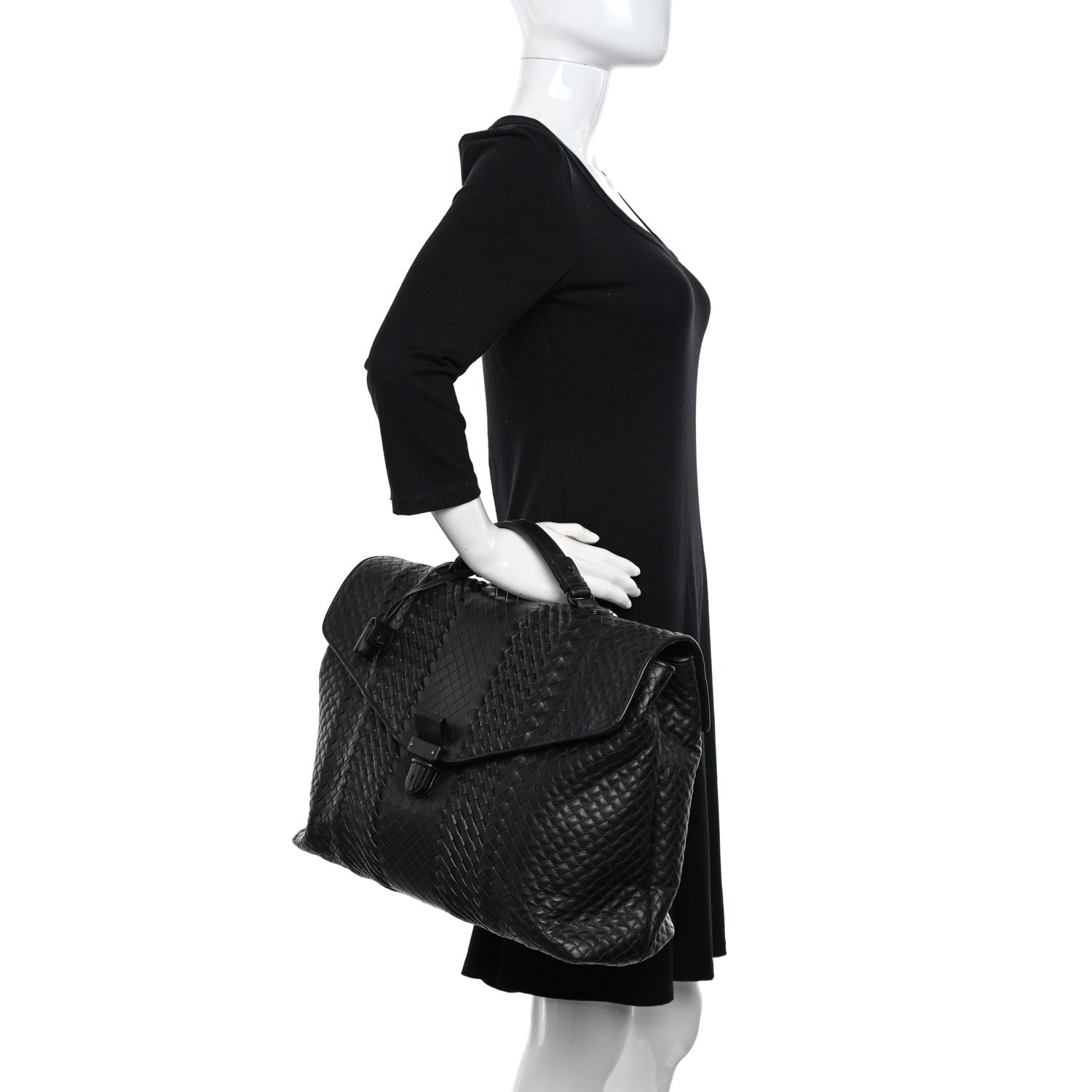 Bottega Veneta Intrecciato VN Briefcase Black 2 of 13