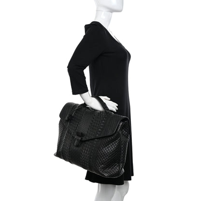 Bottega Veneta Intrecciato VN Briefcase Black 2 of 13