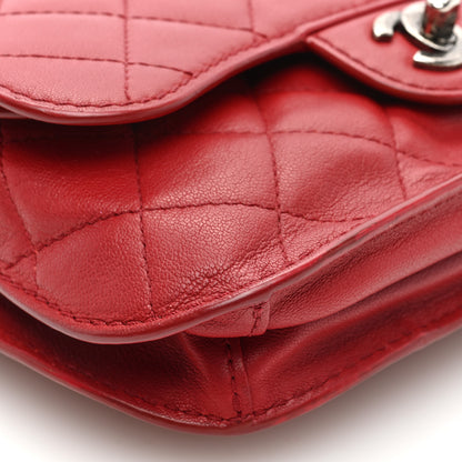 Chanel Goatskin Quilted Small Natural CC Flap Red 10 of 11