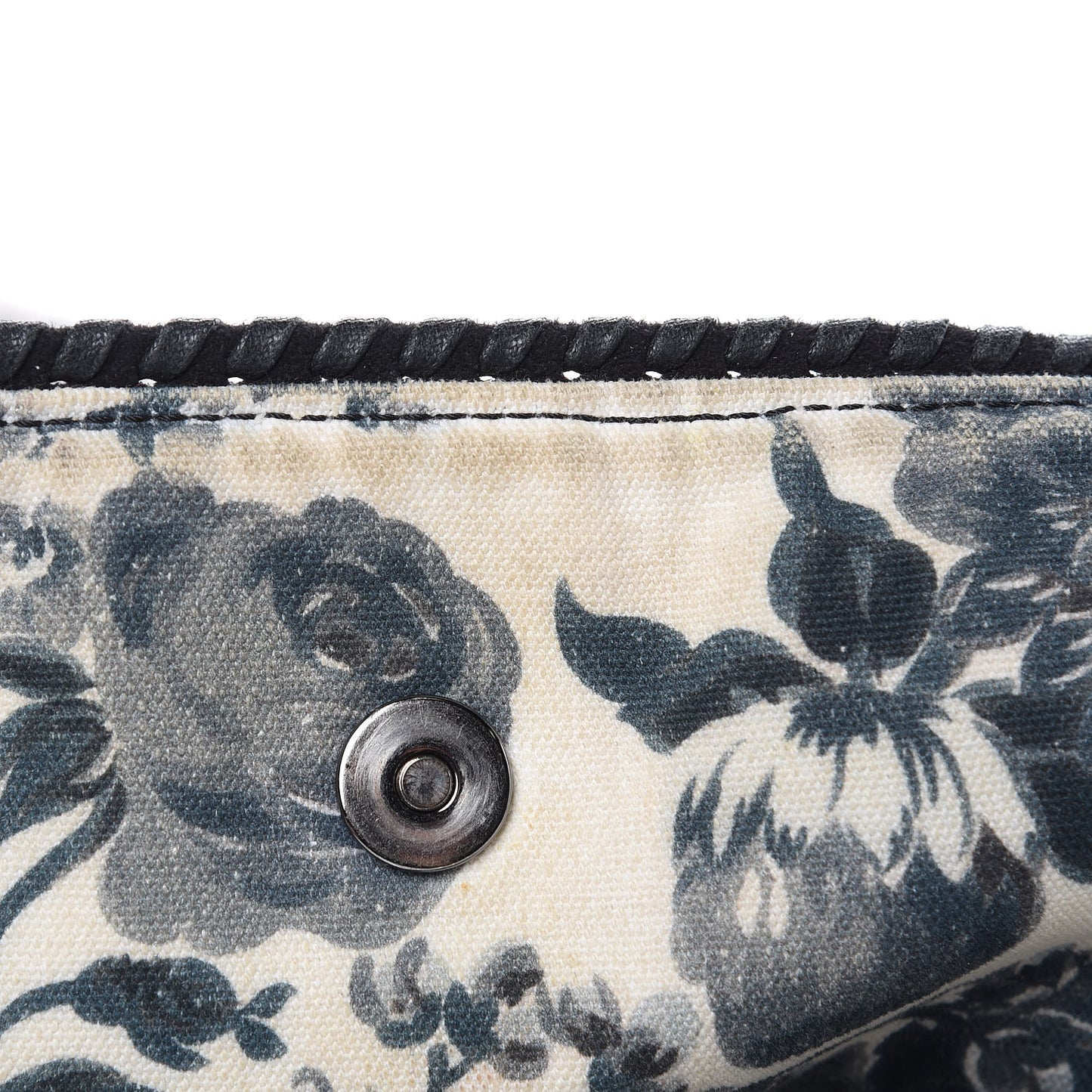 Cotton Canvas Floral Print Large Falabella Tote Ivory