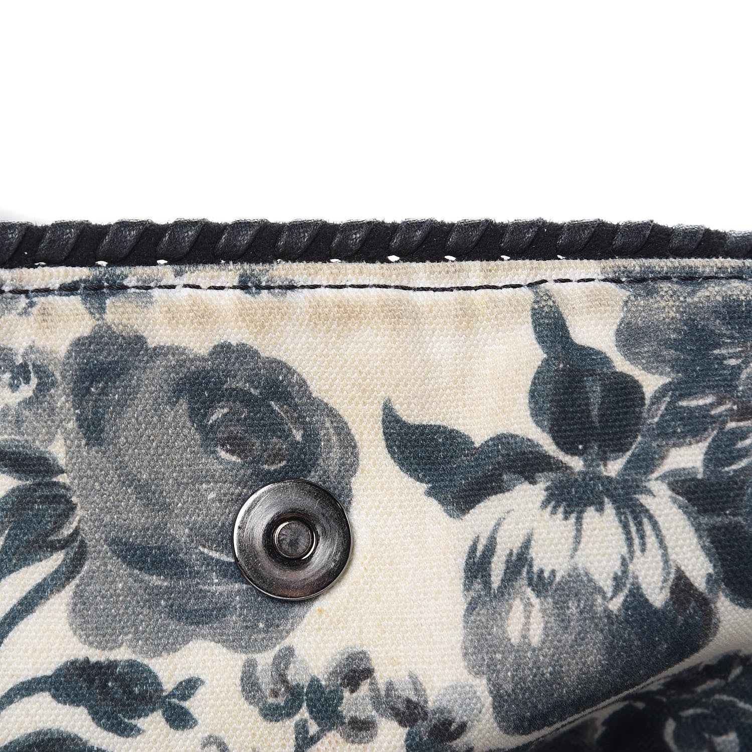 Stella McCartney Cotton Canvas Floral Print Large Falabella Tote Ivory 11 of 16