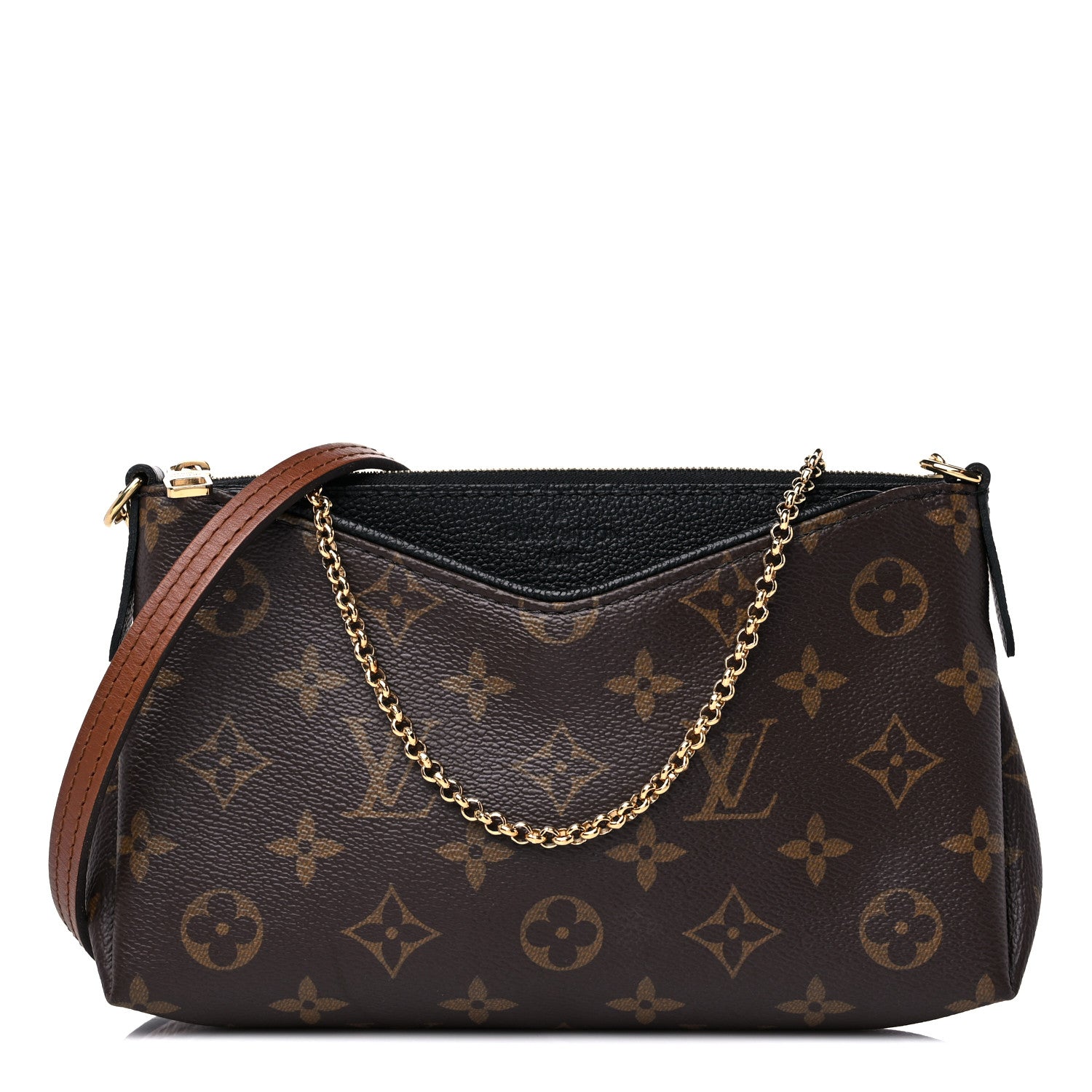 Louis Vuitton Monogram Pallas Clutch Black 1 of 11