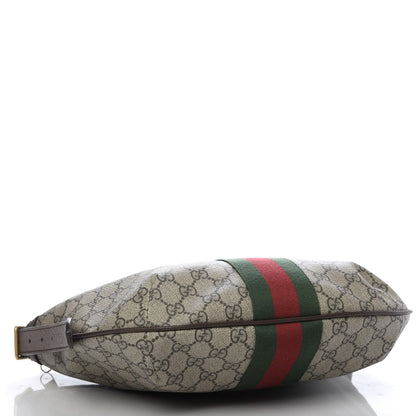 Gucci GG Supreme Monogram Web Small Ophidia Half Moon Hobo Brown 4 of 10