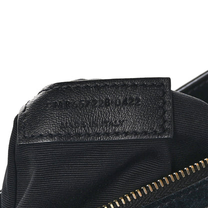 Saint Laurent SAINT LAURENT Patent Calfskin Le 5 A 7 Mini Hobo Black 6 of 9