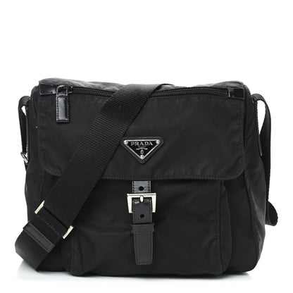 Prada Nylon Vela Messenger Black 1 of 8