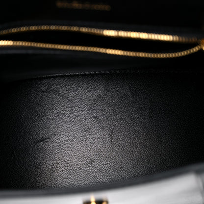 Balenciaga Shiny Box Calfskin Small Hourglass Top Handle Bag Black 12 of 15