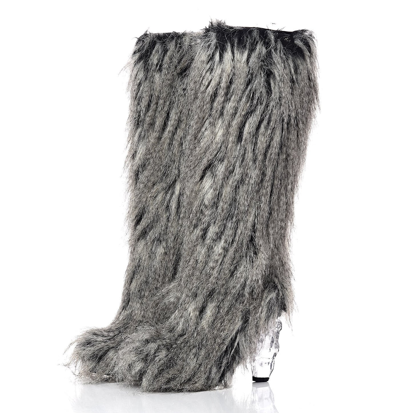 Fantasy Fur Icicle Heel Mukluks 39 Boots Gray