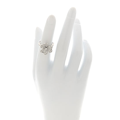 Van Cleef & Arpels 18K White Gold Diamond Small Frivole Ring 48 4.5 2 of 4