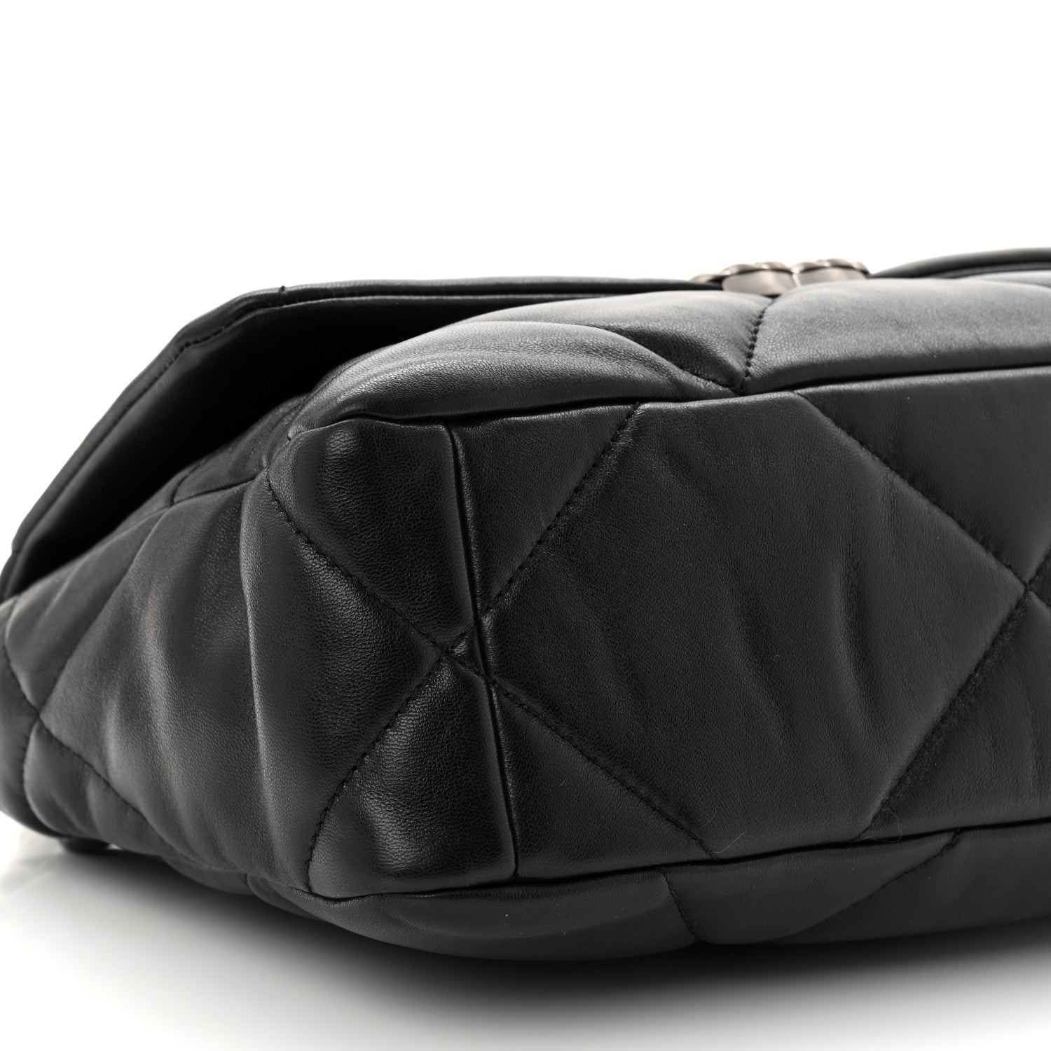 Chanel Lambskin Quilted Medium Chanel 19 Flap Black 9 of 11