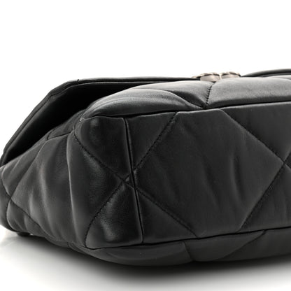 Chanel Lambskin Quilted Medium Chanel 19 Flap Black 9 of 11