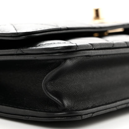 Chanel Lambskin Quilted Trendy CC Wallet On Chain WOC Black 10 of 12
