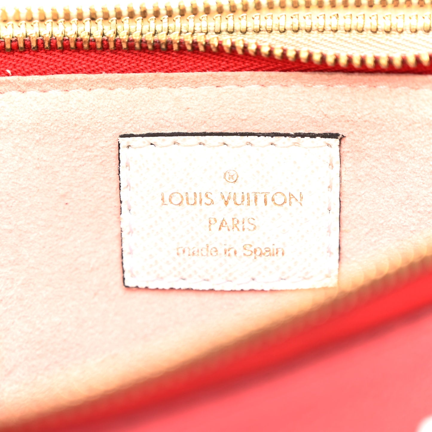 Monogram Giant Double Zip Pochette Rouge
