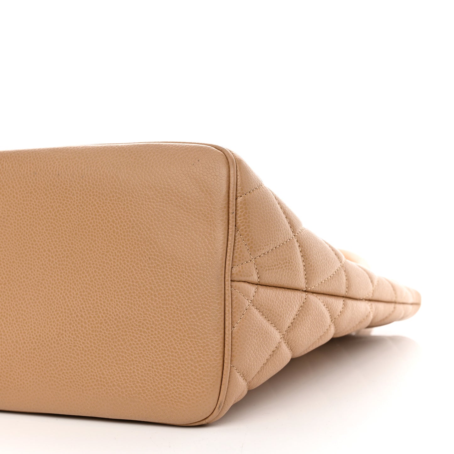 Caviar Quilted Medallion Tote Beige