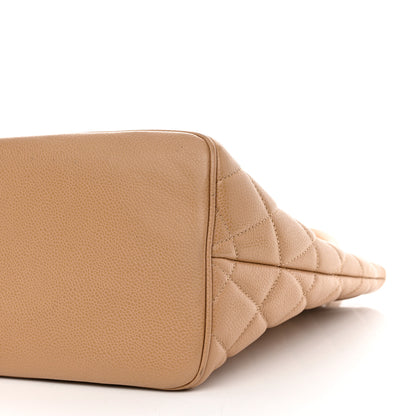 Chanel Caviar Quilted Medallion Tote Beige 10 of 10