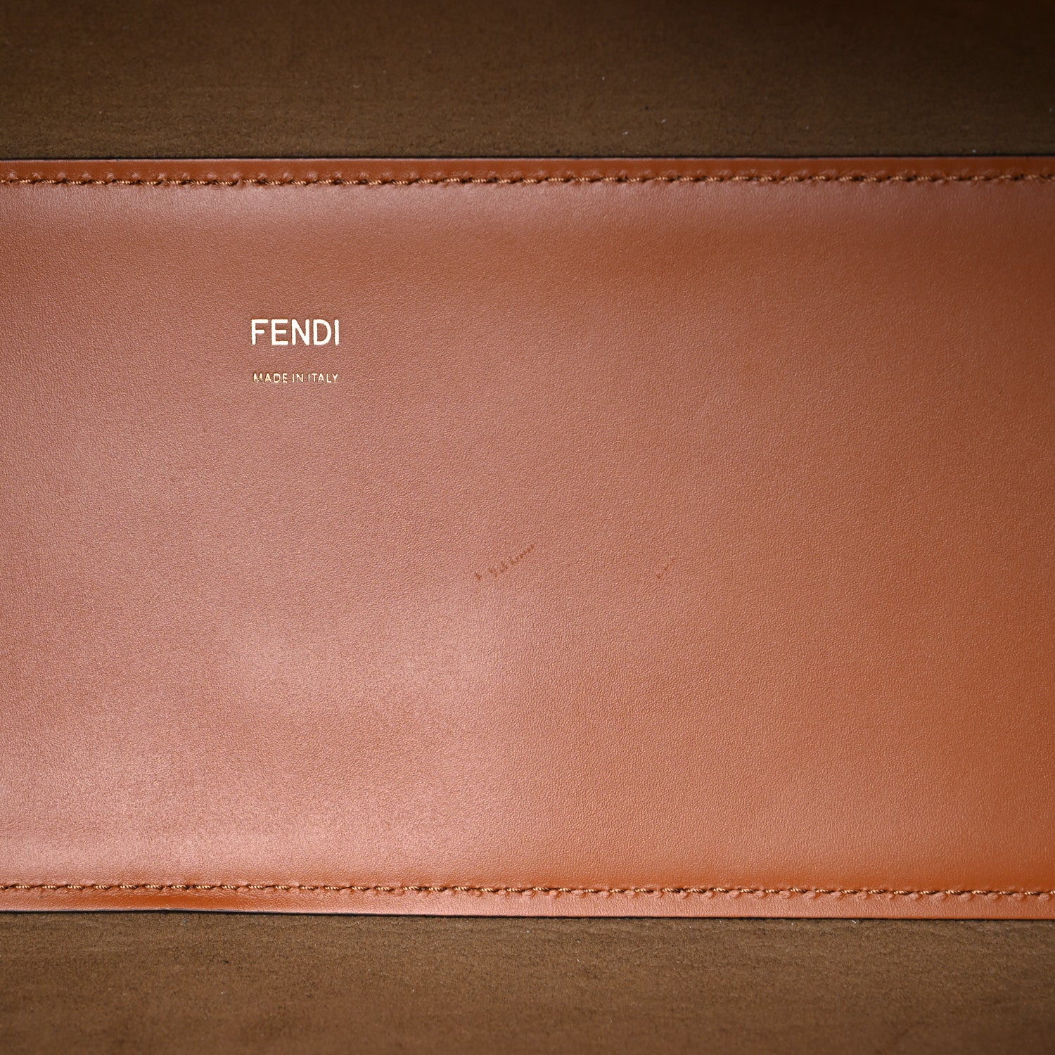 Fendi Vitello King Plexiglass Medium Fendi Sunshine Shopper Tote Cuoio 11 of 16