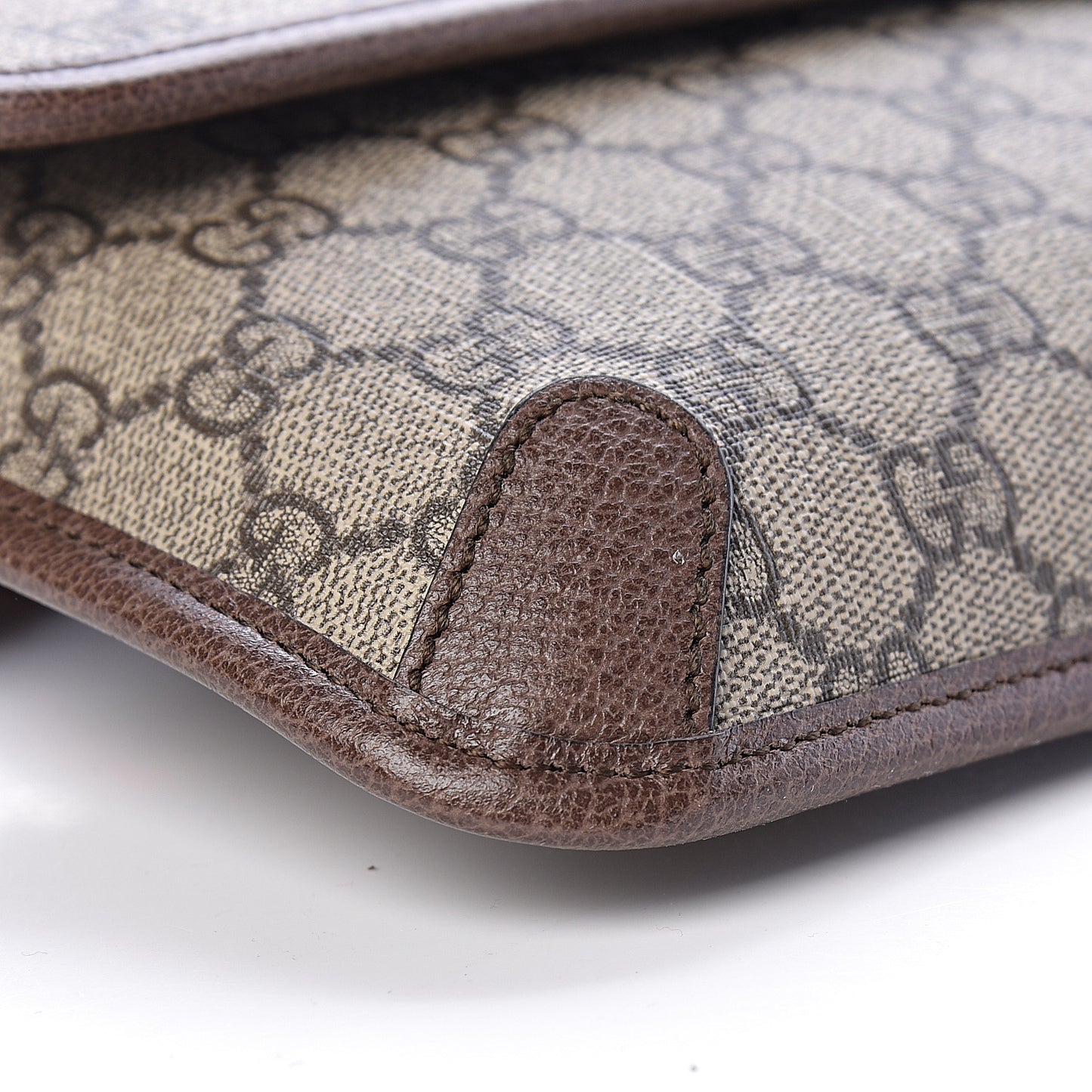 GG Supreme Monogram Neo Vintage Web Belt Bag Brown