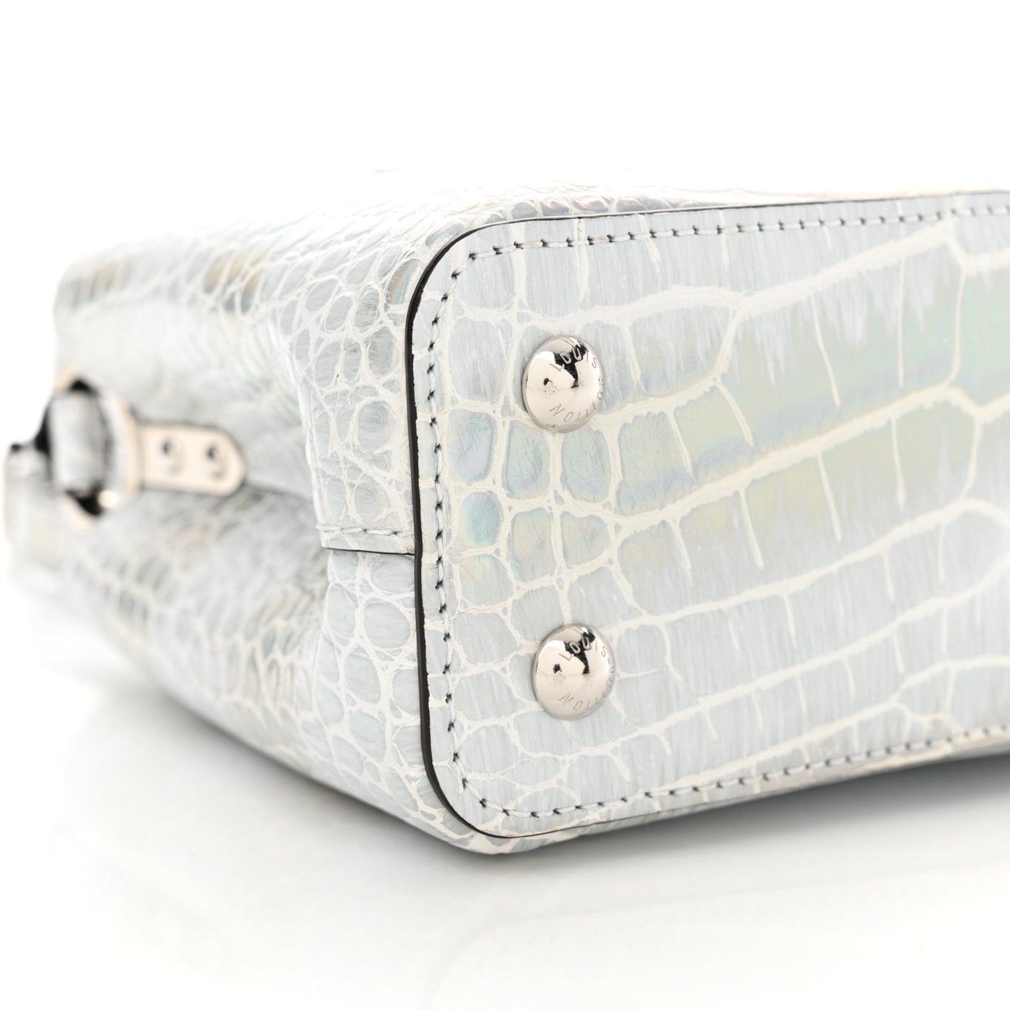 Alligator Mini Capucines Silver