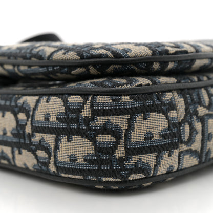 Christian Dior Oblique Saddle Triple Pouch Navy Blue 8 of 10