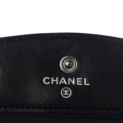 Chanel Caviar Timeless CC Wallet On Chain WOC Black 5 of 11