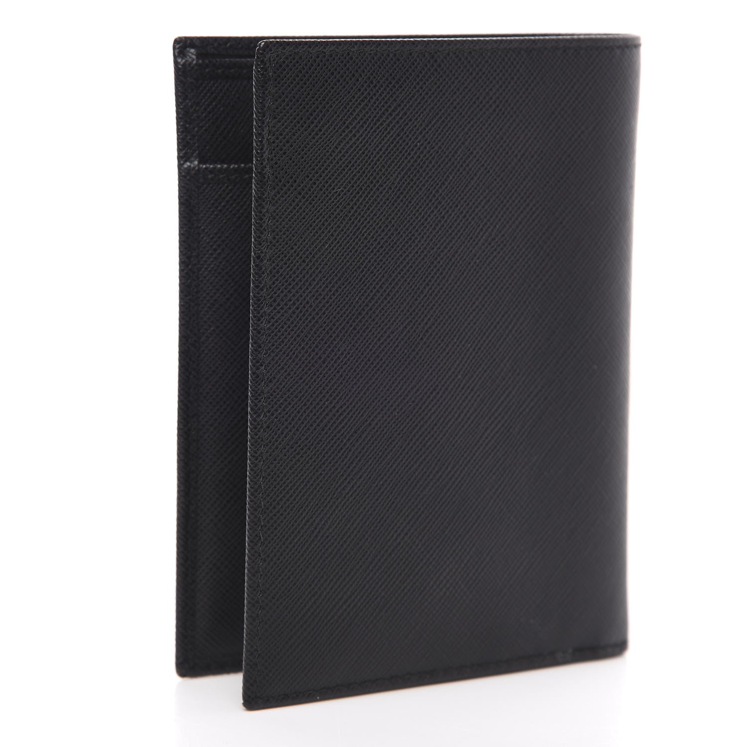 Prada Saffiano Bi-Fold Wallet Black 3 of 8