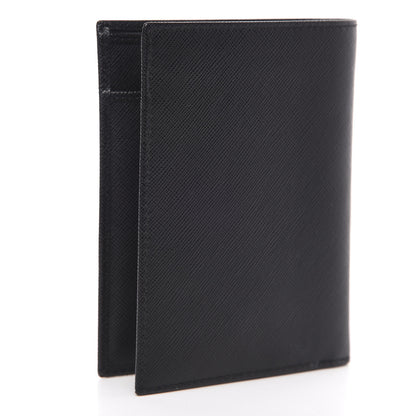 Prada Saffiano Bi-Fold Wallet Black 3 of 8
