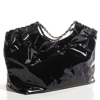 Chanel Vinyl XL Coco Cabas Black 3 of 8