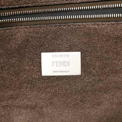Fendi Vitello Grace Large Chain Baguette Black 6 of 10