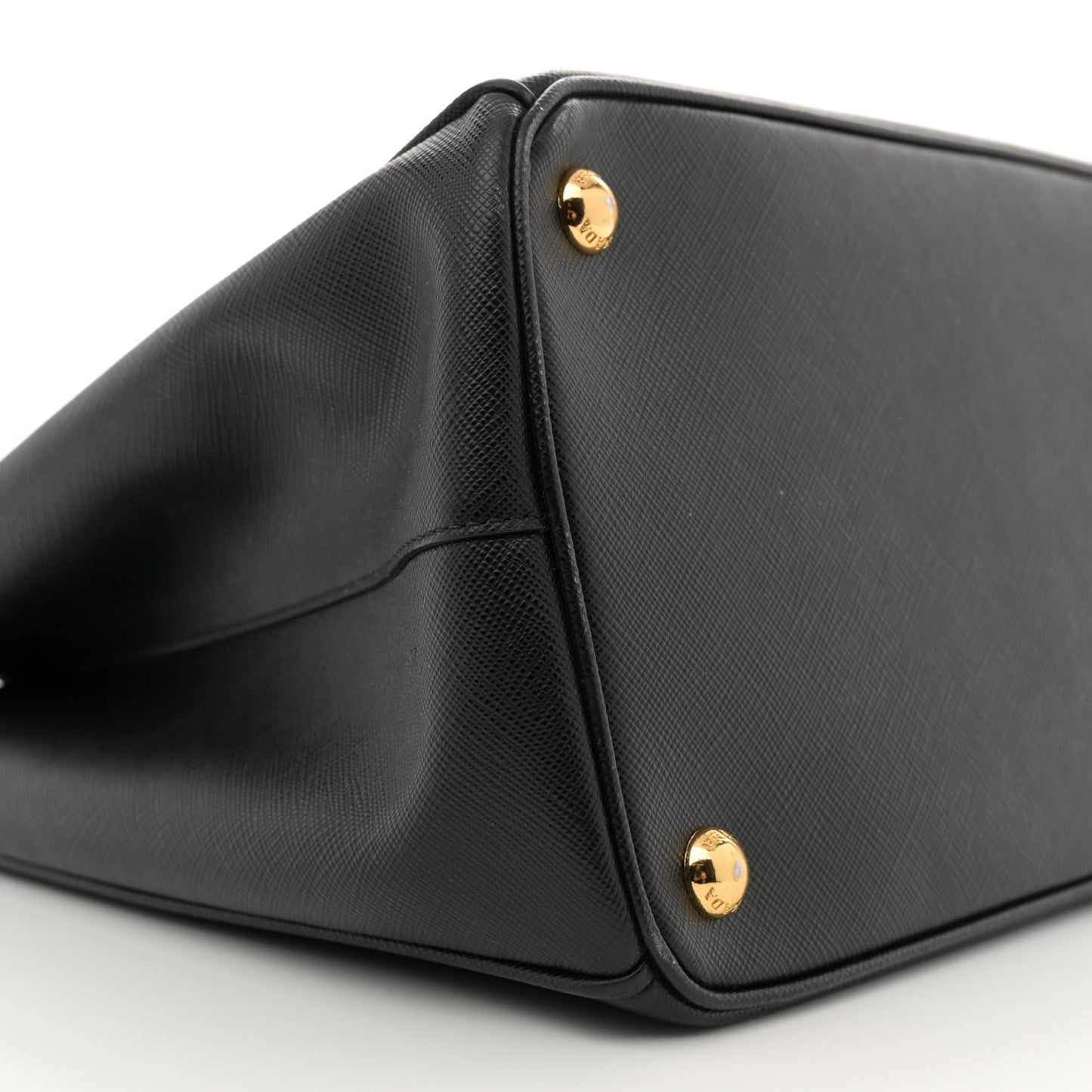 Saffiano Lux Large Galleria Double Zip Tote Black