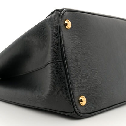 Prada Saffiano Lux Large Galleria Double Zip Tote Black 10 of 16