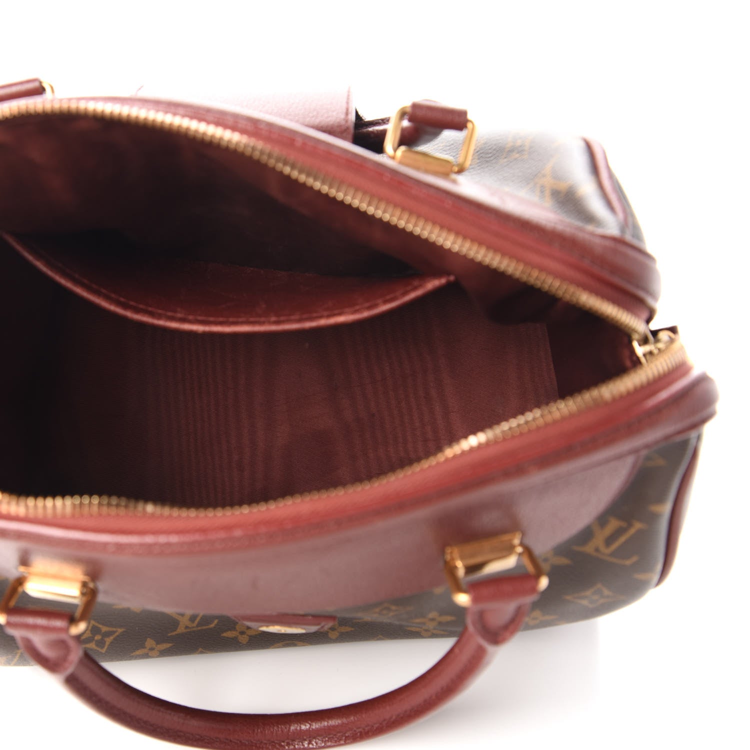 Louis Vuitton Monogram Golden Arrow Speedy Burgundy 5 of 9