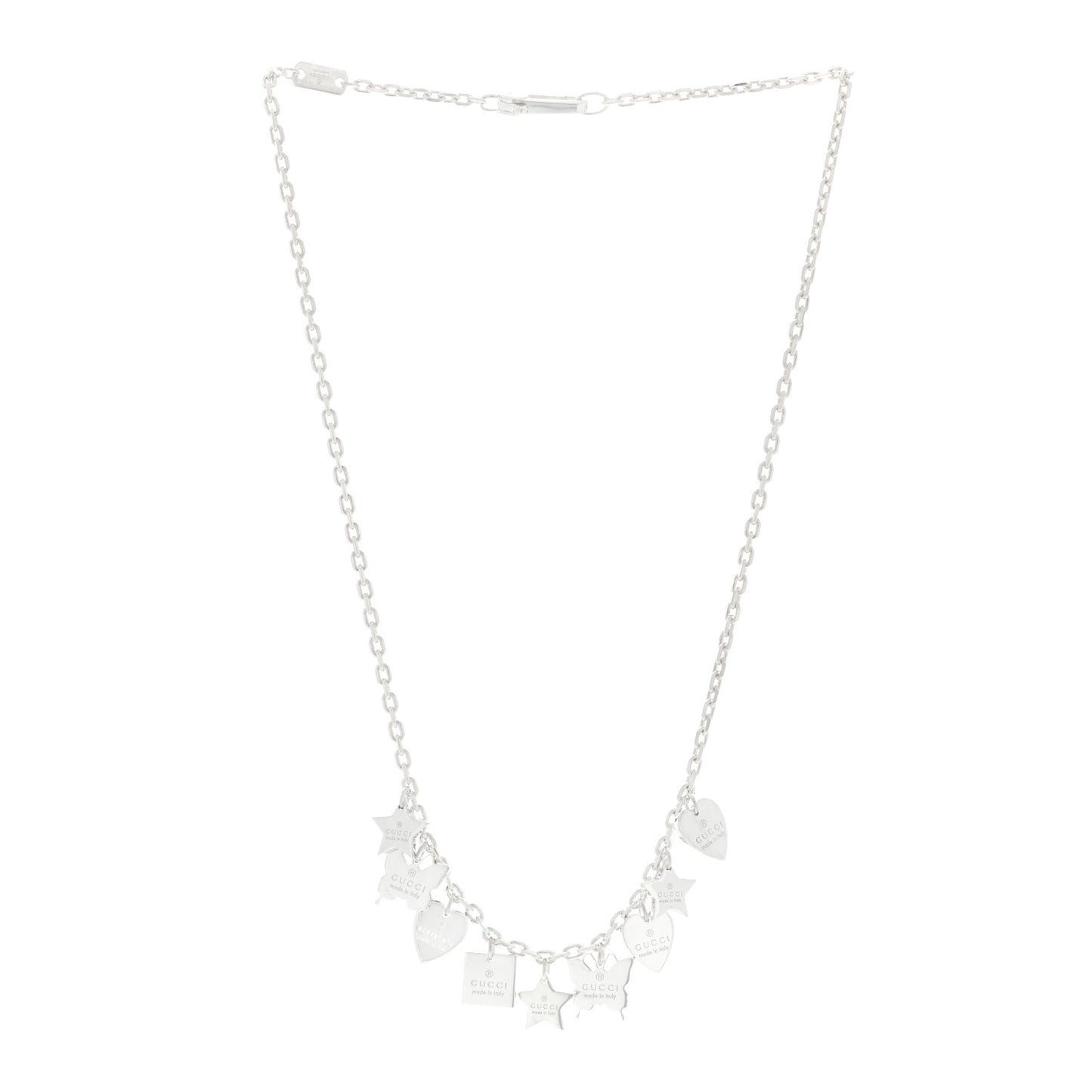 Sterling Silver Trademark Charm Necklace