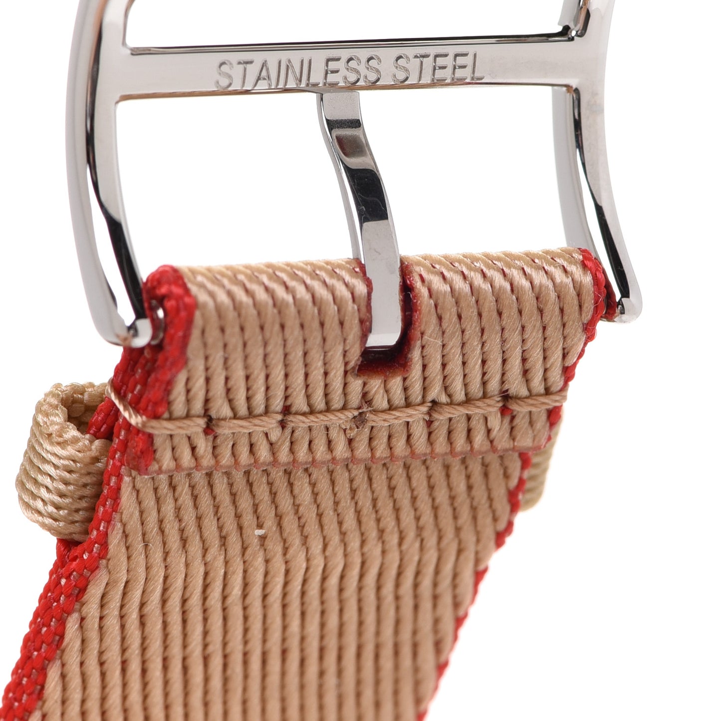 Nylon Weave 44mm Sangle Jumping Apple Watch Single Tour Band Kraft Rouge De Coeur
