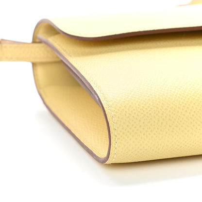 Hermes Epsom Constance Long Wallet To Go Wallet Jaune Poussin 7 of 8