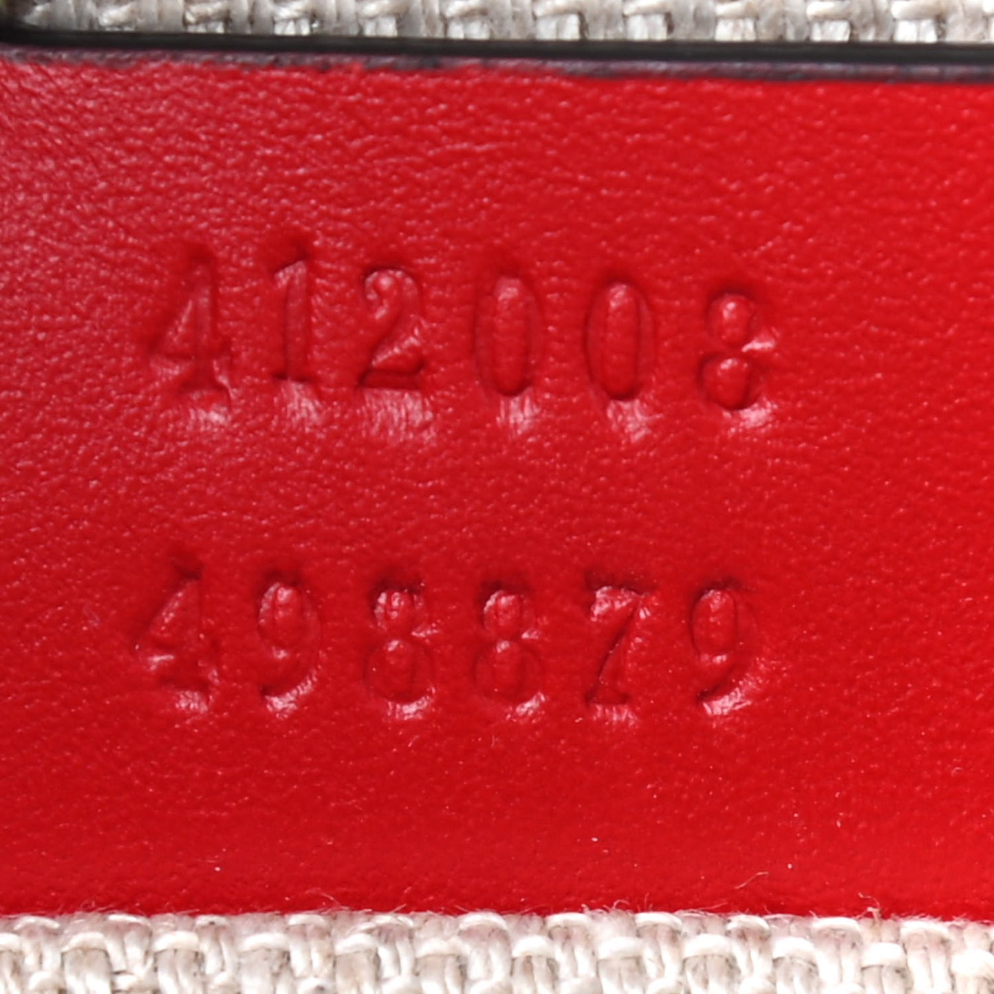 Calfskin Web Small Webby Bee Shoulder Bag Red