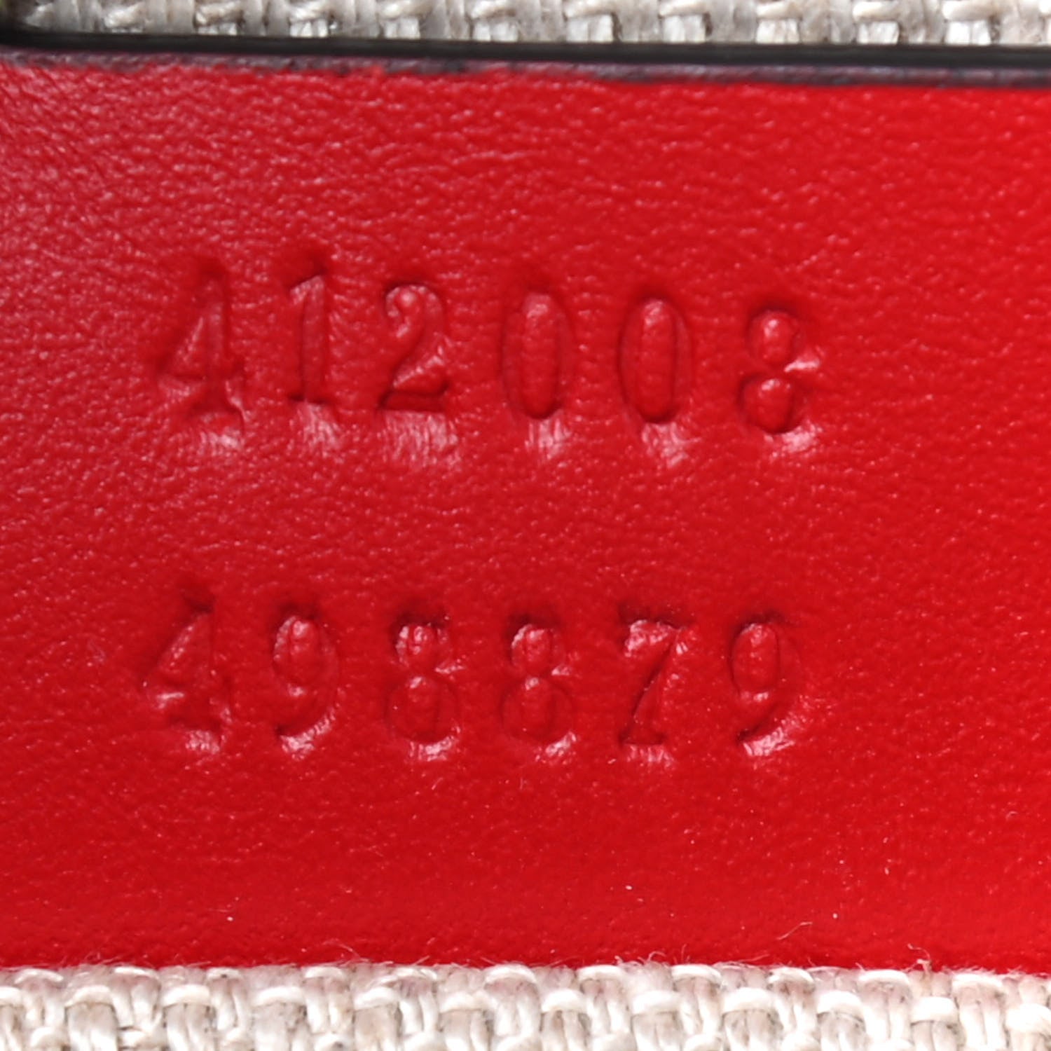 Gucci Calfskin Web Small Webby Bee Shoulder Bag Red 7 of 9